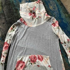 Long sleeve cowl neck top